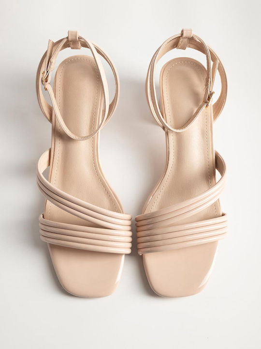 Beige Sandals K26-352-DMS313-2-BEIGE