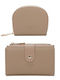 Gallantry Women's Wallet Card Case Gift Set Beige