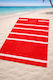Strandtuch Baumwollrot 165x90cm