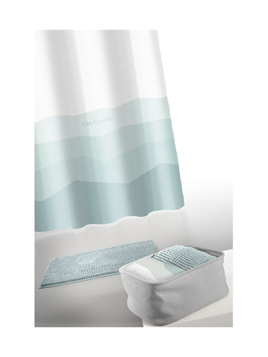 Guy Laroche Blum Duschvorhang 180x180cm Aqua