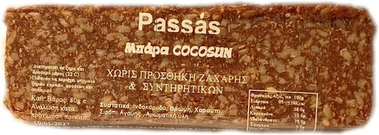 Мощен Бар с Кокос Без Добавена Захар 80гр