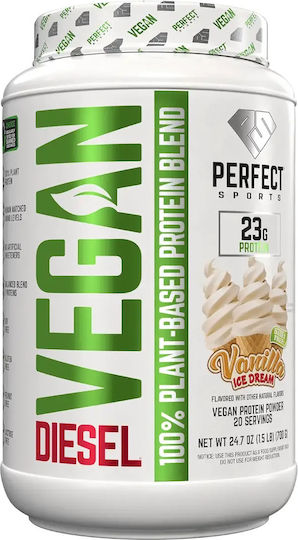 Perfect Sports Vegan Organic Whey Protein with Vanilla Ice Dream Flavor 700gr