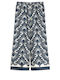 Pantaloni Largi Dama Floral Albastru