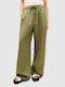 Damen Leinenhose Khaki