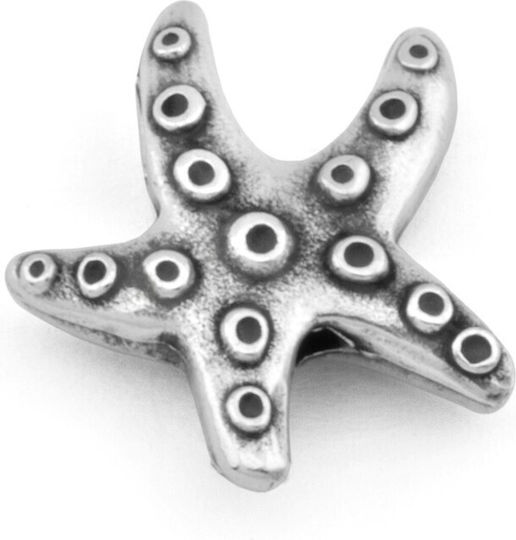 Metallischer Stern 21mm Ø3mm Patina Verpackung 6 Stück