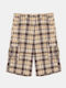 Herren Shorts Cargo Grau