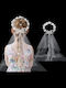 Communion Wreath Veil σε Λευκό Χρώμα