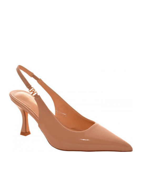 Heels with High Heel Beige