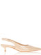 Spitze Zehen Pumps aus Lackleder mit Riemen & Niedrigem Absatz Rosa
