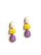 Mat Fashion Dangle Earrings with Stones 0043.8226.N-Multicolor