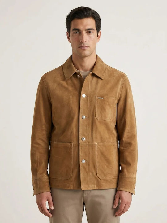 Gianni Lupo Μακρυμάνικo Overshirt Καφέ