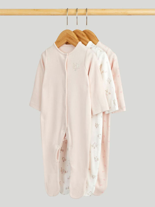 Mothercare Rosa Baby-Strampler Set 3 Stück