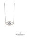 Velegrakis Halskette Auge aus Silber mit Zirkon