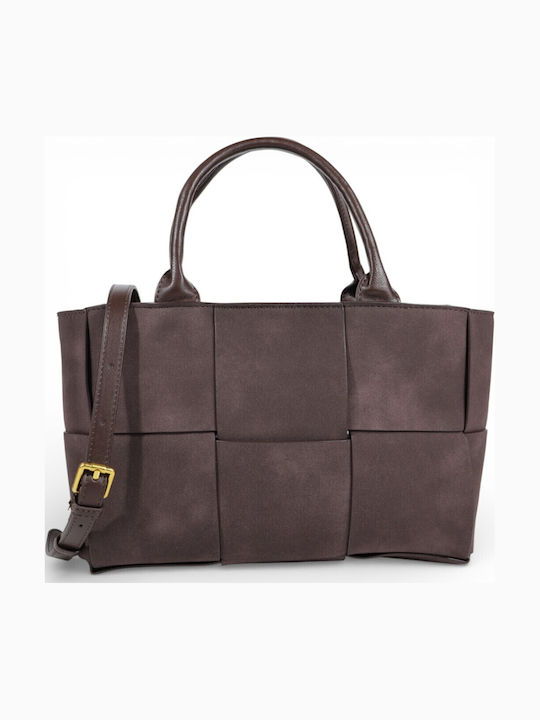 Passaggio Leather Geantă Tote De Mână Maro