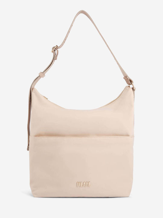 Fabric Women's Shoulder Bag Ecru