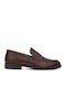 Δερμάτινα Ανδρικά Loafers σε Καφέ Χρώμα