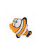 Barry King Toy Cats Orange-white Fish Plush 9.5 Cm