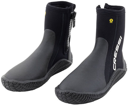 Cressi Reeftech Boots 5mm Black Παπούτσια Θαλάσσης