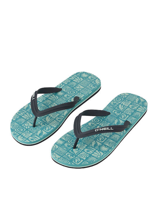 Profile Graphic Slapi Bărbați Flip Flops Turcoaz