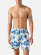Gustavia Men's Swimwear Shorts Light Blue With Patterns