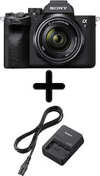 Sony A7 IV + Φορτιστής μπαταρίας BC-QZ1 Kit (FE 28-70mm F3.5-5.6 OSS) Μαύρη