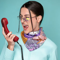 Emmanuelle Silk Γυναικείο Μεταξωτό Φουλάρι Πολύχρωμο Emmanuelle Silk Γυναικείο Μεταξωτό Φουλάρι Πολύχρωμο