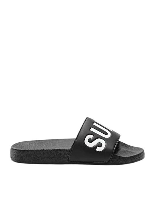 Superdry Pool Slides σε Μαύρο Χρώμα