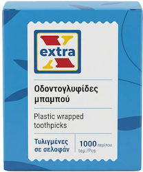 Extra Οδοντογλυφιδες Bamboo Συσκευασμενες 1000τεμ