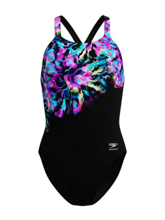 Speedo Sportlicher Badeanzug Schwarz