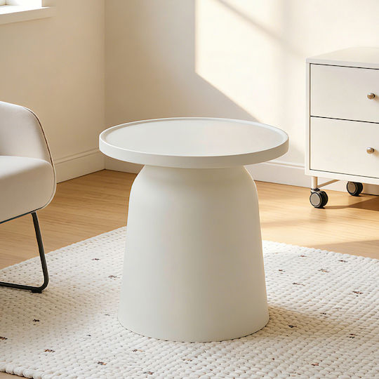 Side Table Domi 47x47x46cm White Side Table Domi 47x47x46cm White