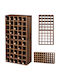 Kadax Free Standing Wooden Wine Rack for 50 Bottles Brown