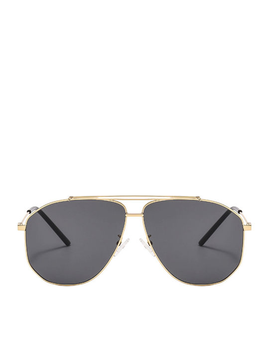 Unisex Sonnenbrillen mit Gold Metallisch Rahmen