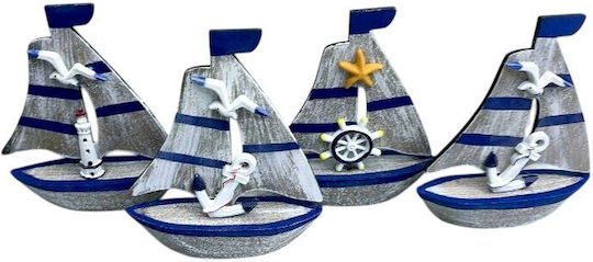 Dekoratives Kunststoffschiff 8 Stück
