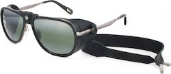 Vuarnet Sunglasses Black with Metallic Frame