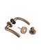 Buton WC Cu Rosetă Brialma Italy Sofia Bronz