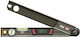 Digitales Winkelmesser Länge 50cm mit Winkelmesser und Wasserwaage