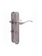 Metal Buton WC Cu Placă Argintie