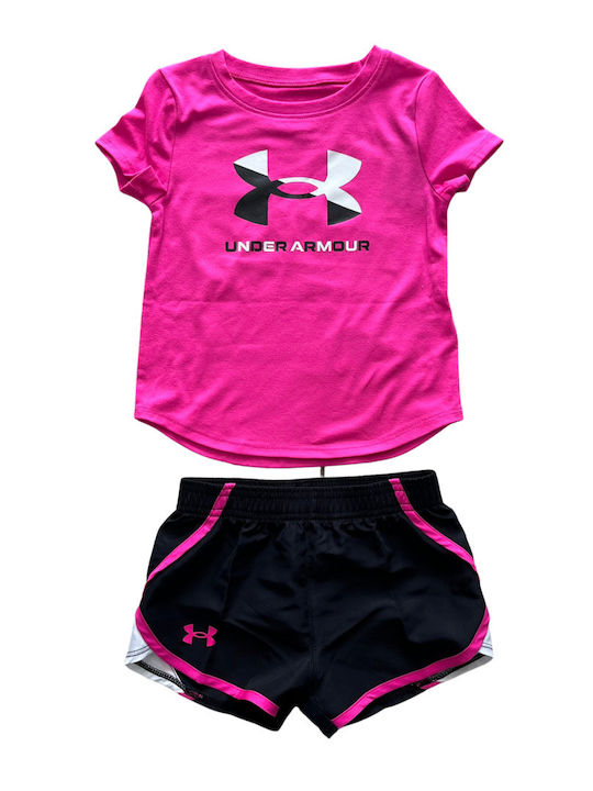 Under Armour Kids Set with Shorts Pink 2pcs