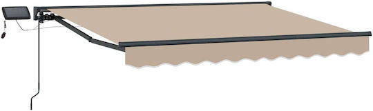 vidaXL Beige Awning Frame with PU Coating 2x3.5m
