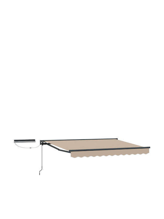 vidaXL Тента Тераса Бежова 3.5x2m