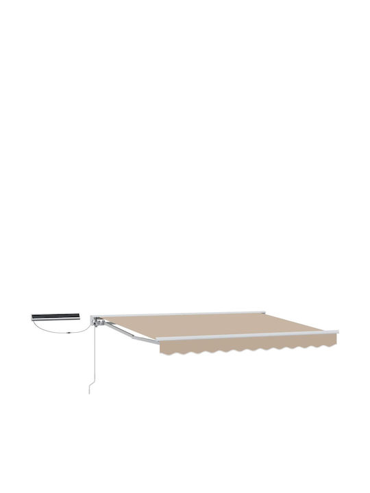 vidaXL Тента Тераса Бежова 3.5x2m