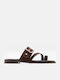 Women's Flat Sandals Brown