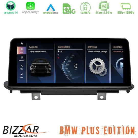 Bizzar Автомобилна Аудио Система За BMW X5 / X6 2015-2017 Bluetooth USB Вграден Wi-Fi GPS Apple CarPlay Android Auto С Touch Screen 10.25"