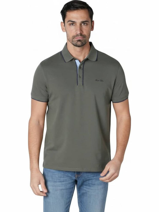 Kurzarm Herrenbluse Khaki