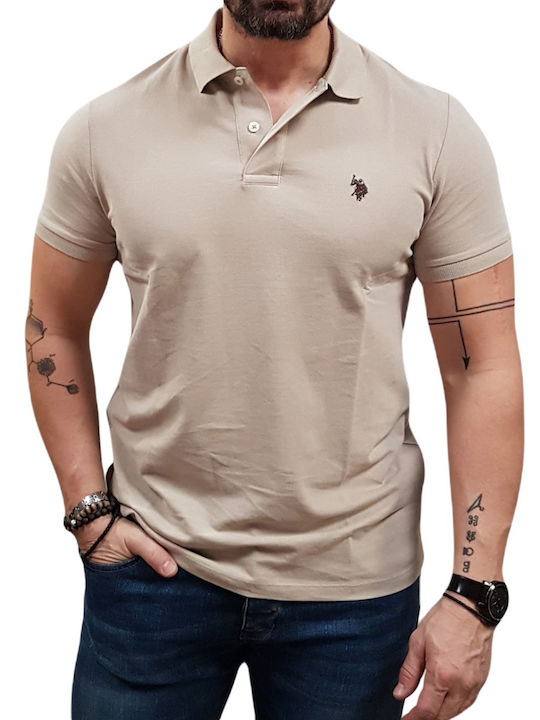 Polo Short Sleeve Blouse Beige
