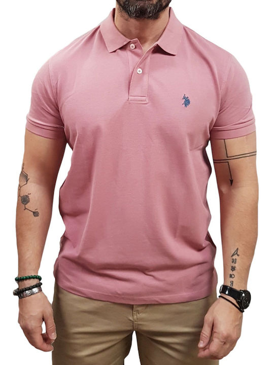 U.S. Polo Assn. Polo Bluză Cu Mânecă Scurtă Roz