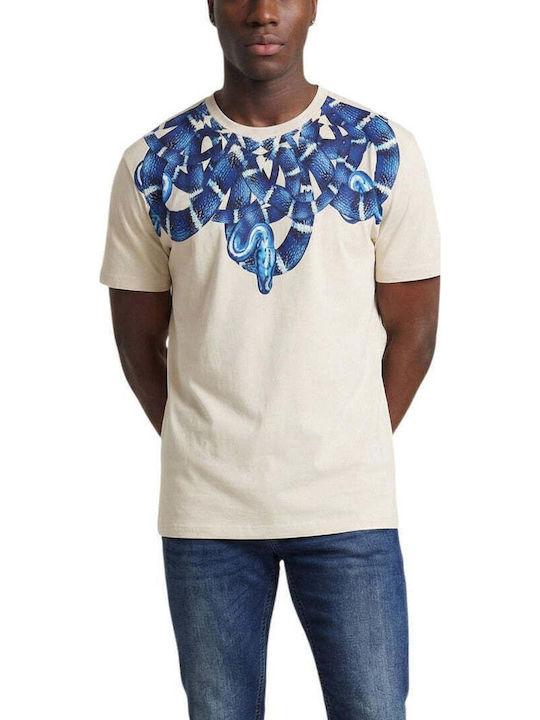 Marcelo Burlon Мъжка Тениска Бежова