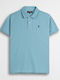 Polo Short Sleeve Blouse Light Blue