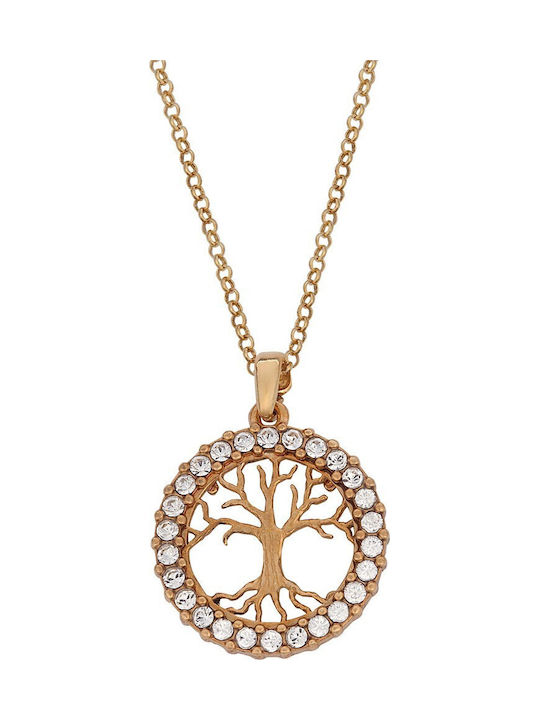 VTJ Necklace Tree In Gold Plated Silver