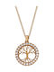 VTJ Necklace Tree In Gold Plated Silver